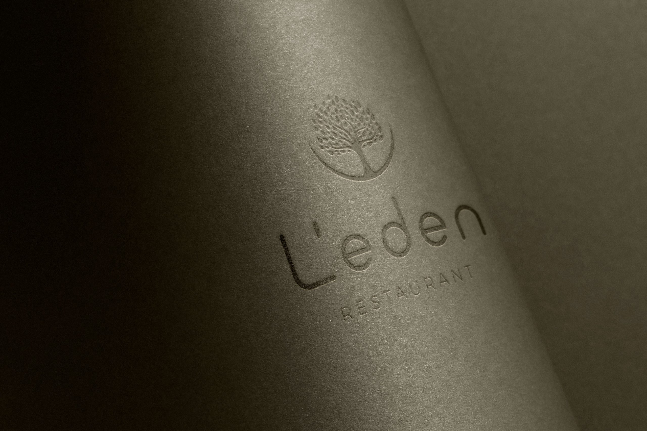 Restaurant l'eden, Sheraton Bordeaux, Aéroport Mérignac, Papeterie, Logo
