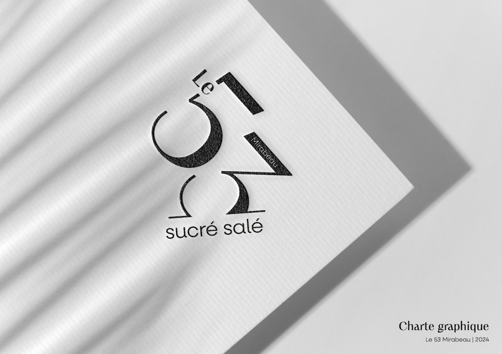 Le 53 Mirabeau, Pâtisserie, Aix-en-Provence, Charte Graphique, Identité visuelle