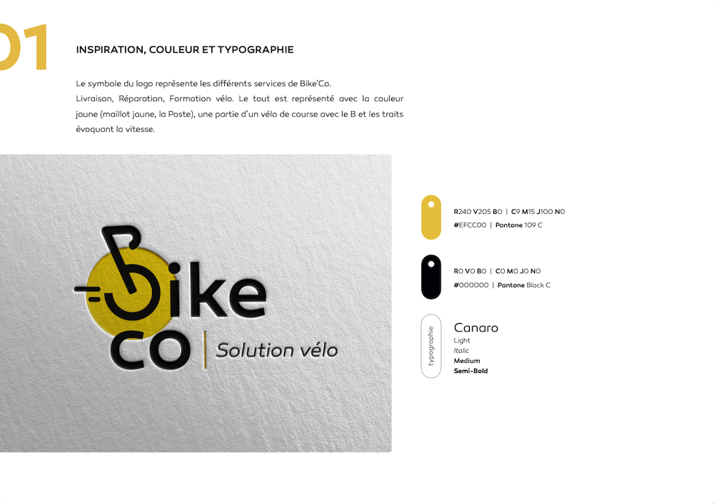 Bike'Co, Solution vélo, Salon-de-Provence, Charte Graphique, Couleurs