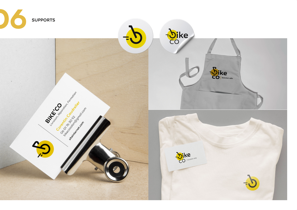 Bike'Co, Solution vélo, Salon-de-Provence, Charte Graphique, Supports