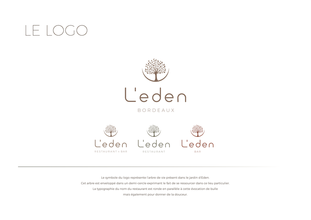 Restaurant l'eden, Sheraton Bordeaux, Aéroport Mérignac, Charte Graphique, Logo
