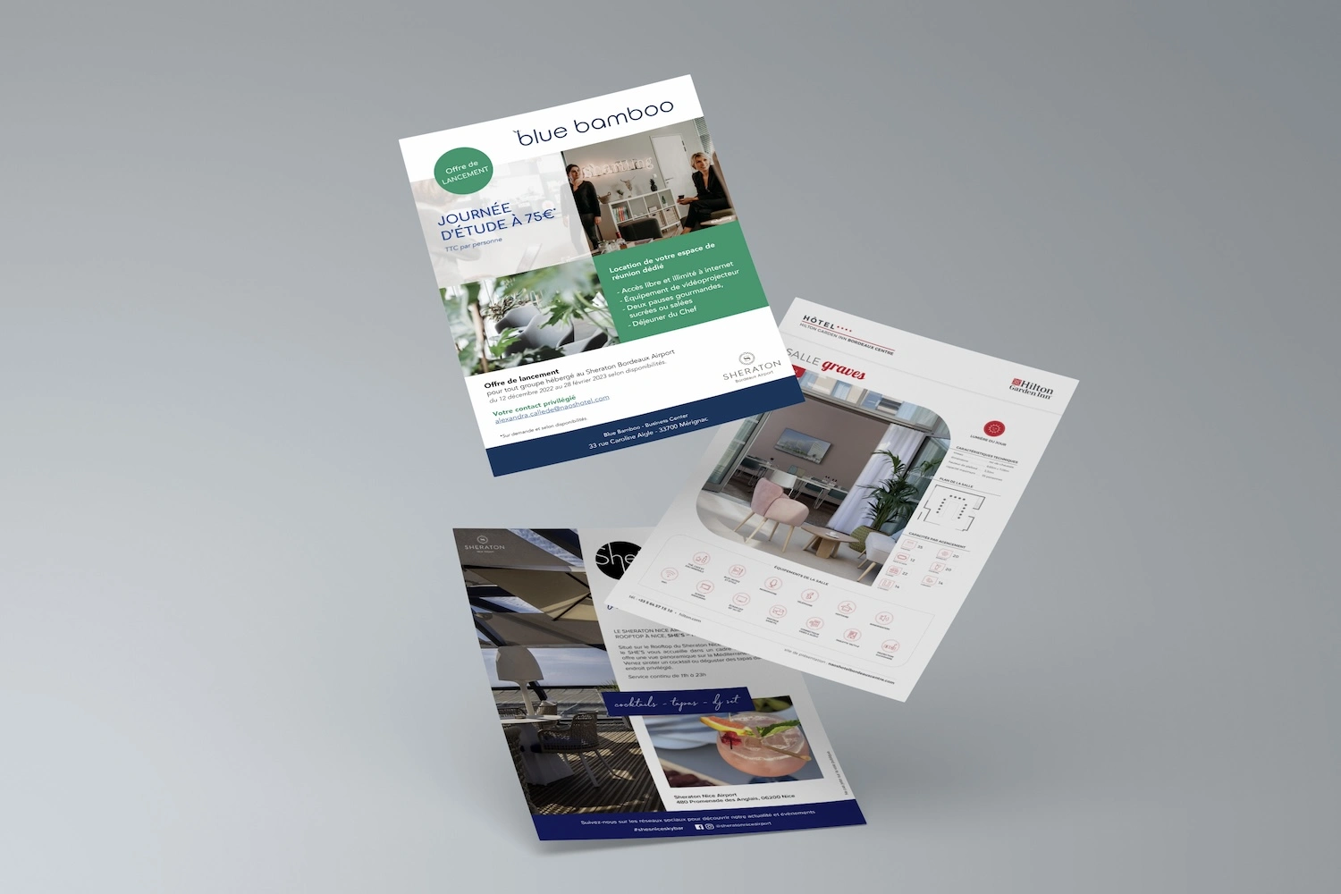 Naos Hôtel Groupe - Hôtellerie haut de gamme française - Supports de communication - Flyer