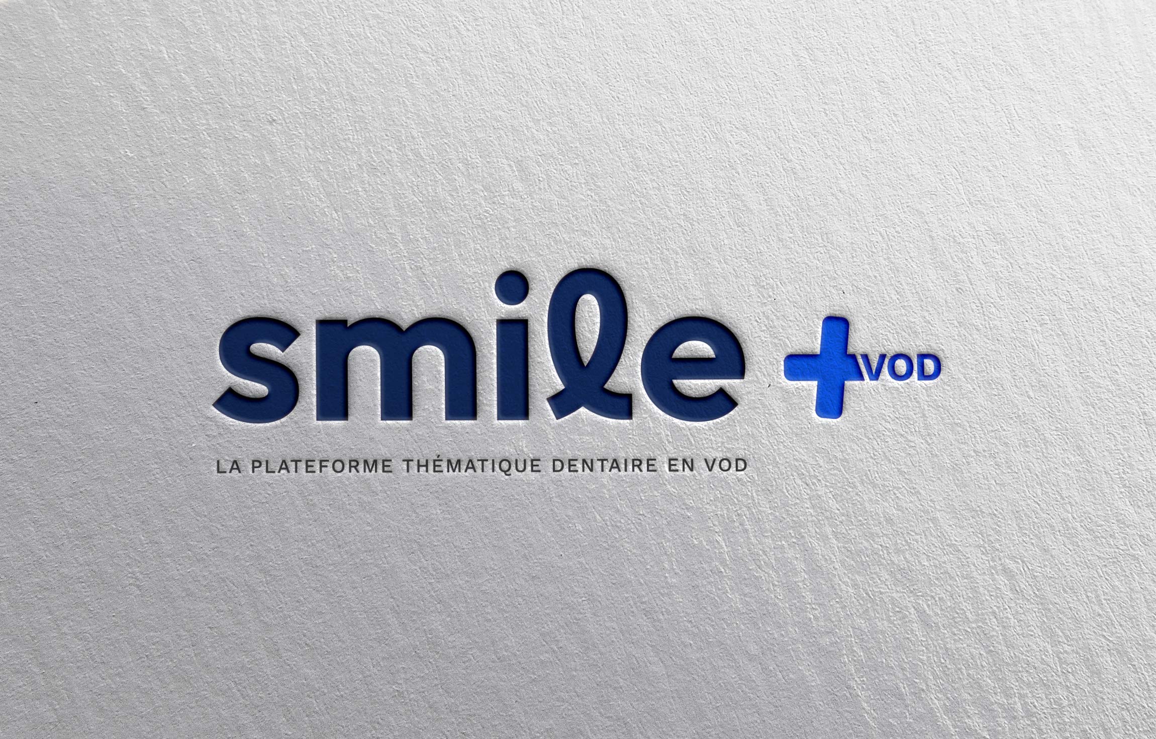 Smile+ VOD, Plateforme dentaire, Charte graphique, Applications, Logo, Papeterie