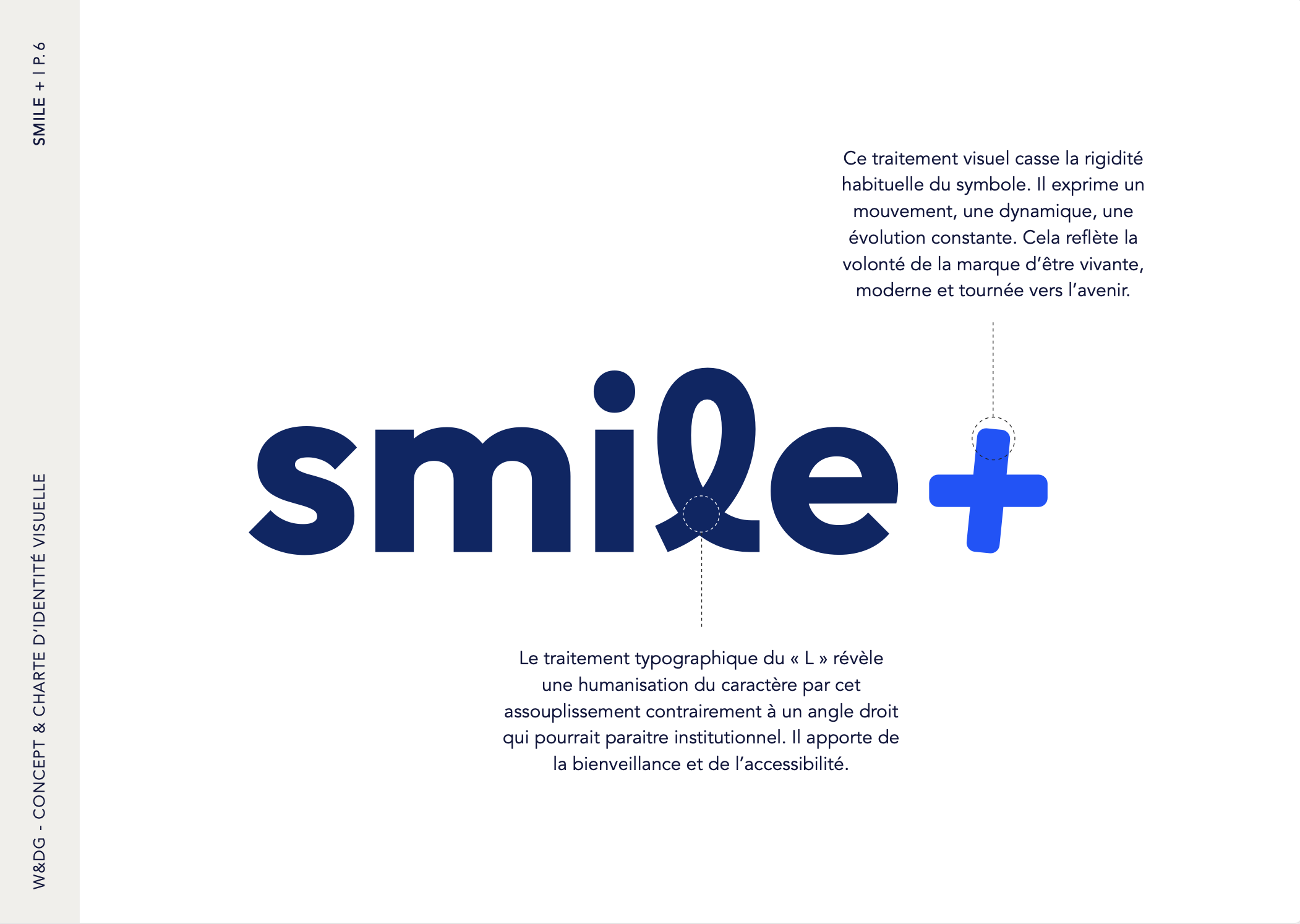Smile+ VOD, Plateforme dentaire, Charte graphique, Logo, Explications