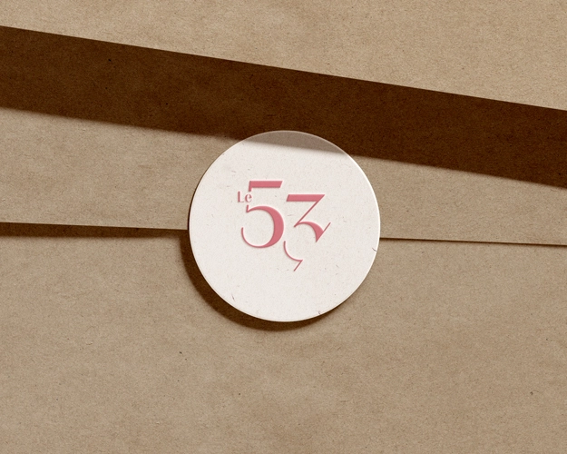 Le 53 Mirabeau, Pâtisserie, Aix-en-Provence, Création de logo, Identité visuelle, Graphiste